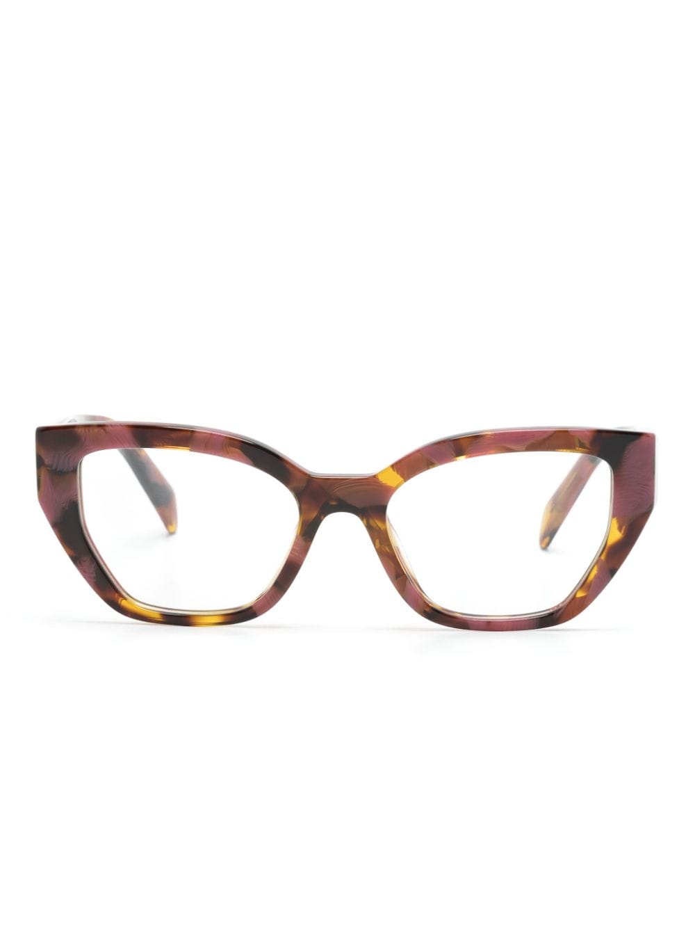 Prada Eyewear tortoiseshell cat-eye glasses - Pink von Prada Eyewear