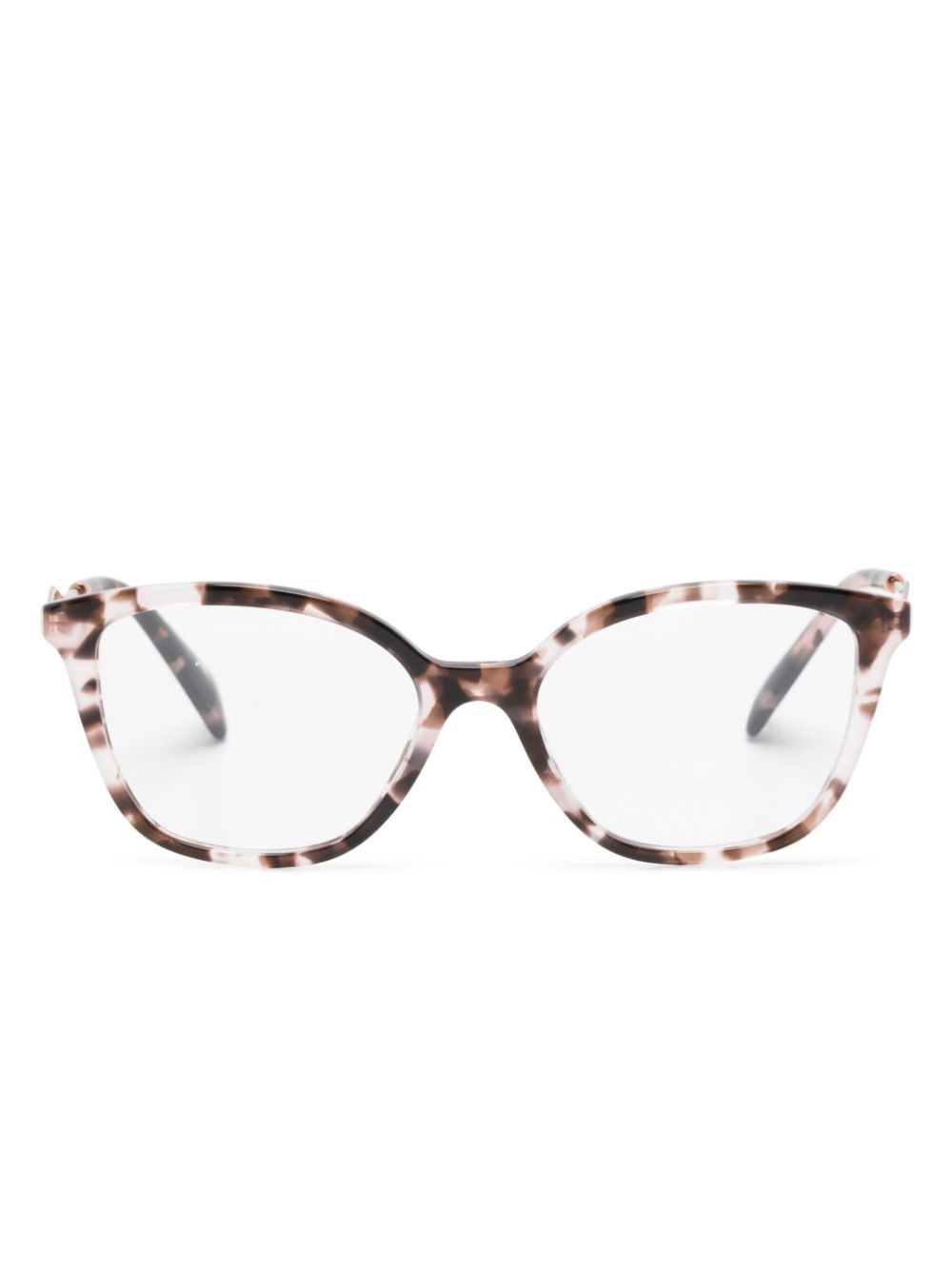 Prada Eyewear tortoiseshell cat-eye glasses - Pink von Prada Eyewear