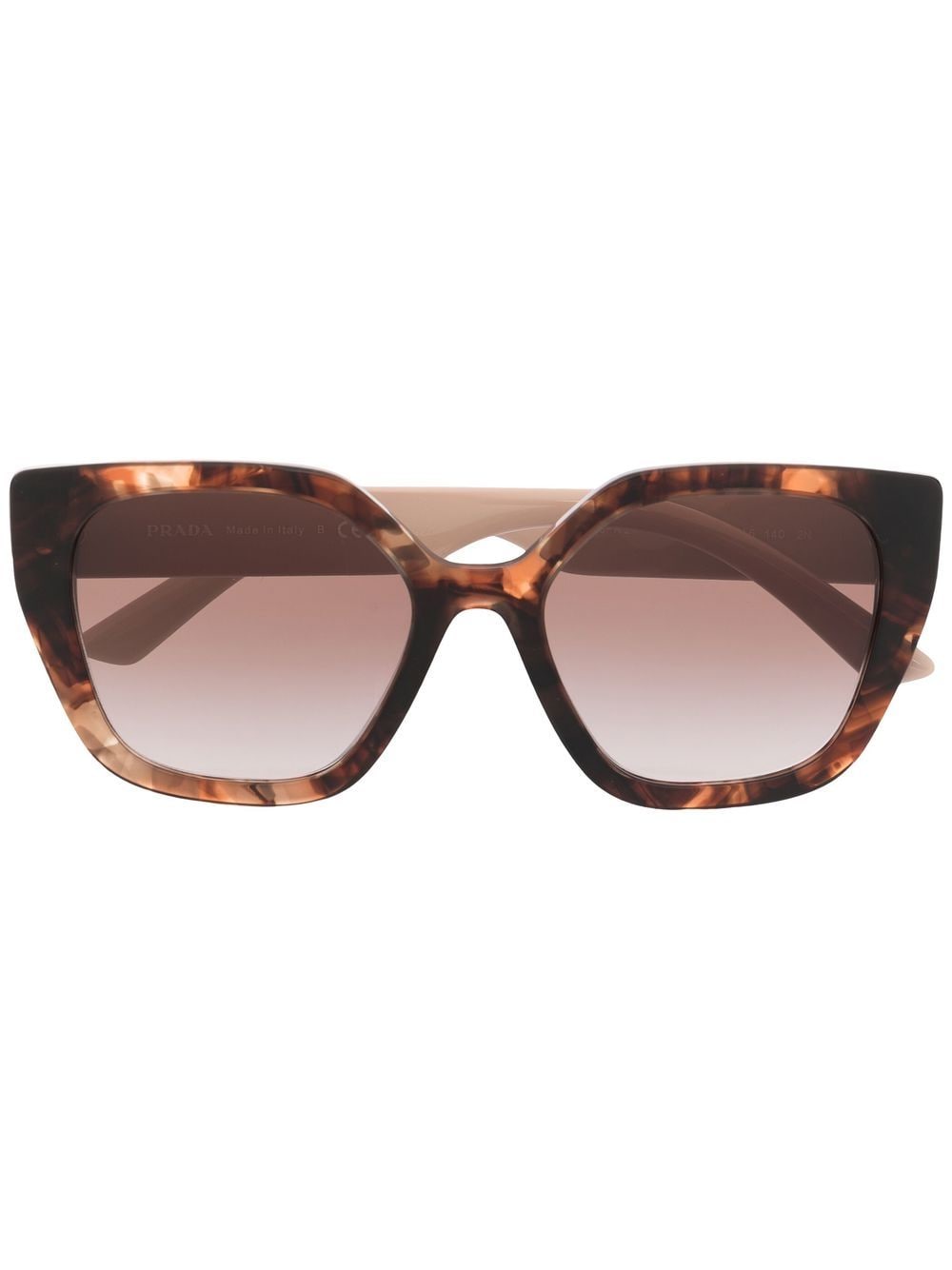 Prada Eyewear tortoiseshell-detail sunglasses - Brown von Prada Eyewear