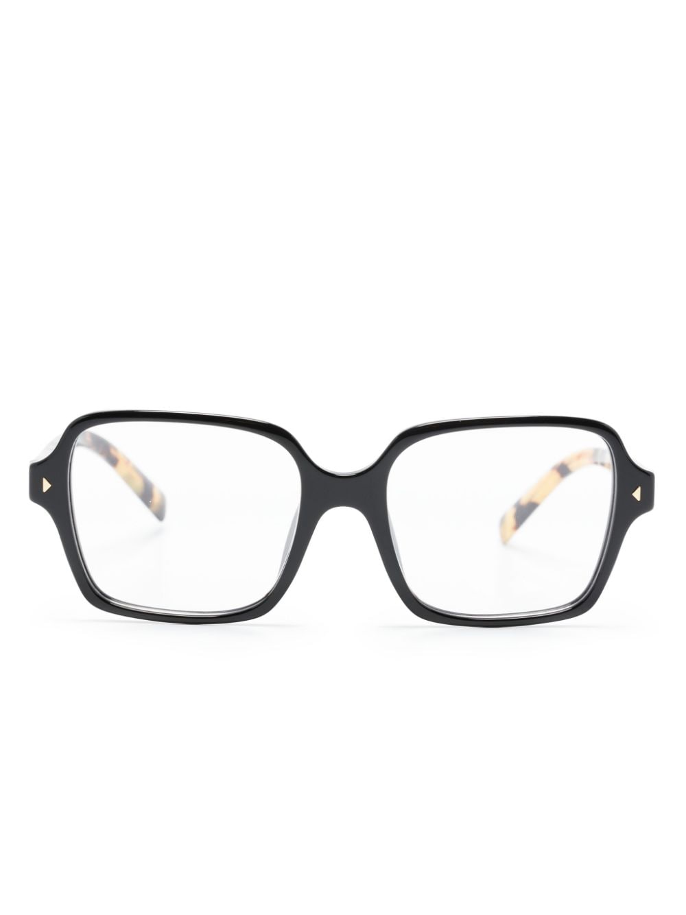 Prada Eyewear tortoiseshell-detailed square-frame glasses - Brown von Prada Eyewear