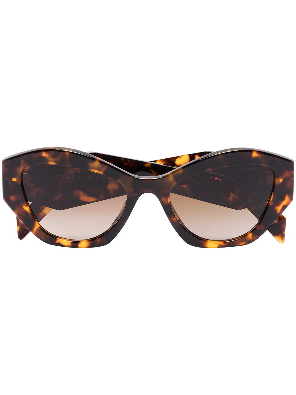 Prada Eyewear tortoiseshell-effect cat-eye frame sunglasses - Brown von Prada Eyewear