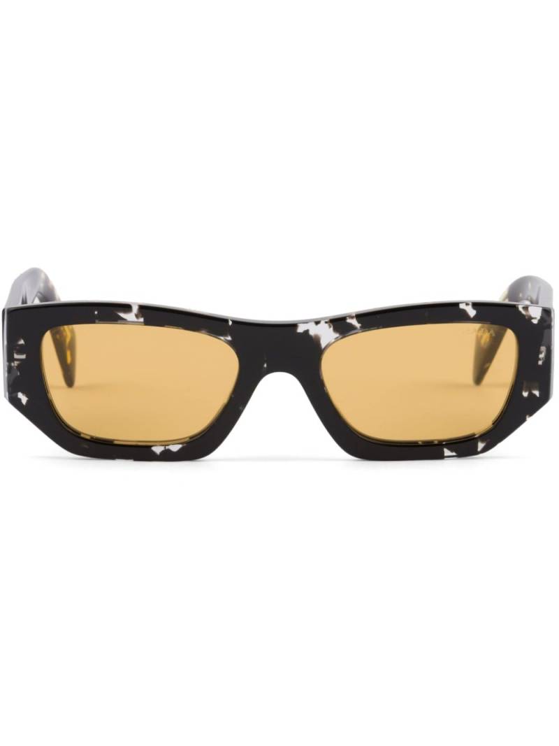 Prada Eyewear tortoiseshell-effect rectangle-frame sunglasses - Black von Prada Eyewear