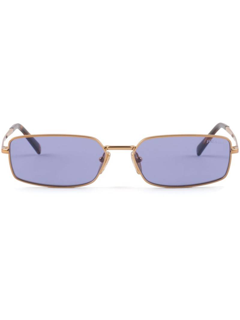 Prada Eyewear tortoiseshell-effect rectangle-frame sunglasses - Gold von Prada Eyewear