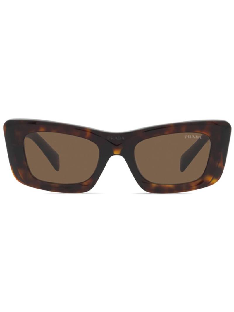 Prada Eyewear tortoiseshell-effect rectangle sunglasses - Brown von Prada Eyewear