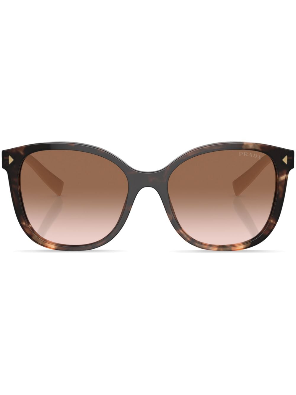 Prada Eyewear tortoiseshell-effect square-frame sunglasses - Green von Prada Eyewear