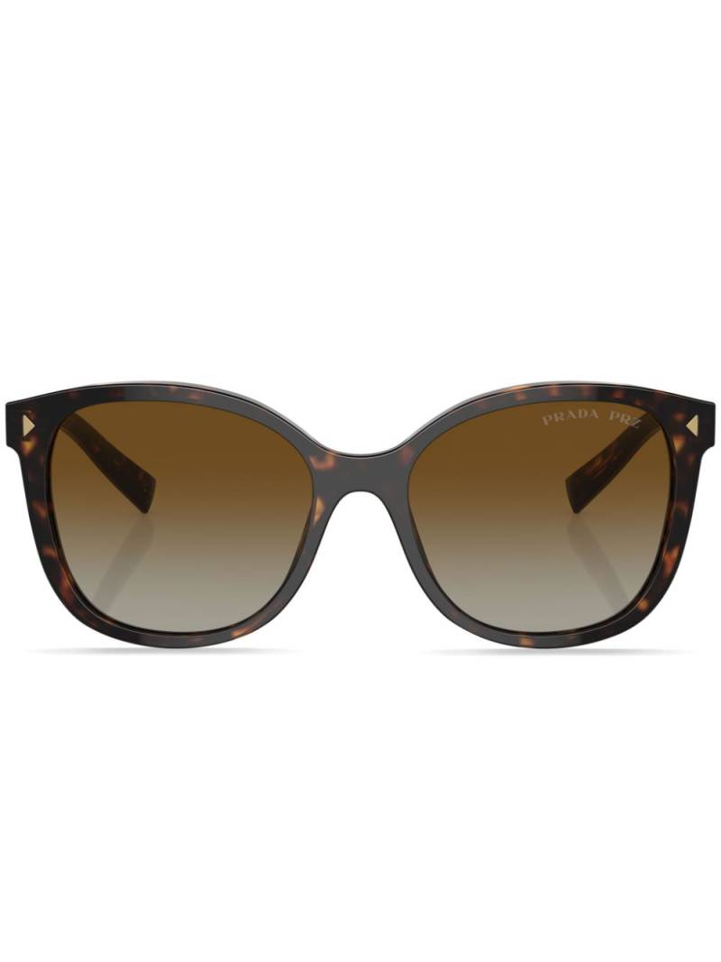 Prada Eyewear tortoiseshell-effect tinted sunglasses - Green von Prada Eyewear