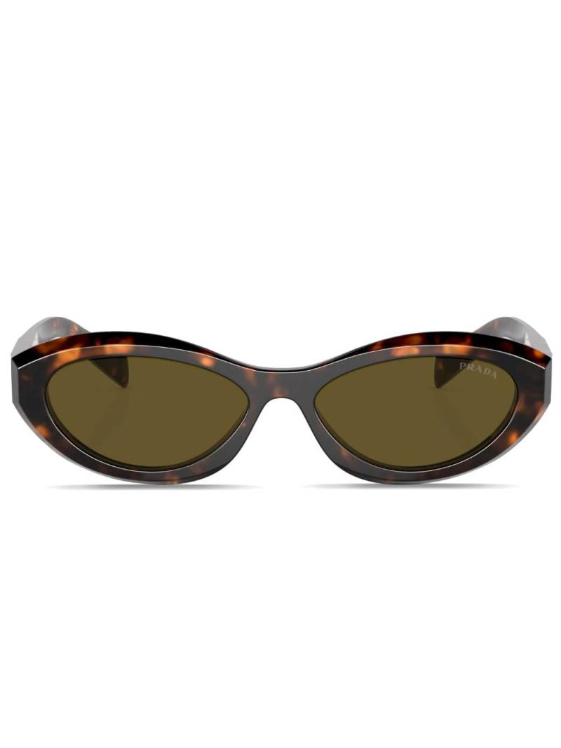 Prada Eyewear tortoiseshell-effect tinted sunglasses - Green von Prada Eyewear