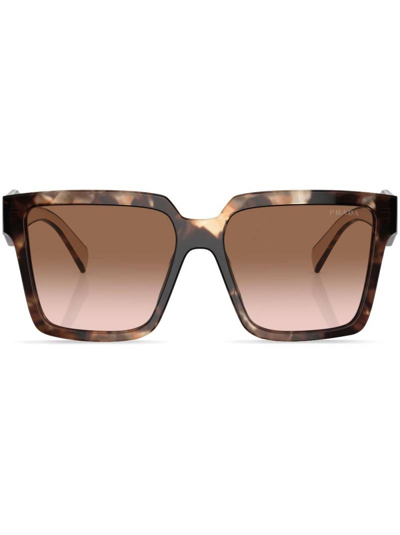 Prada Eyewear tortoiseshell-frame gradient sunglasses - Green von Prada Eyewear