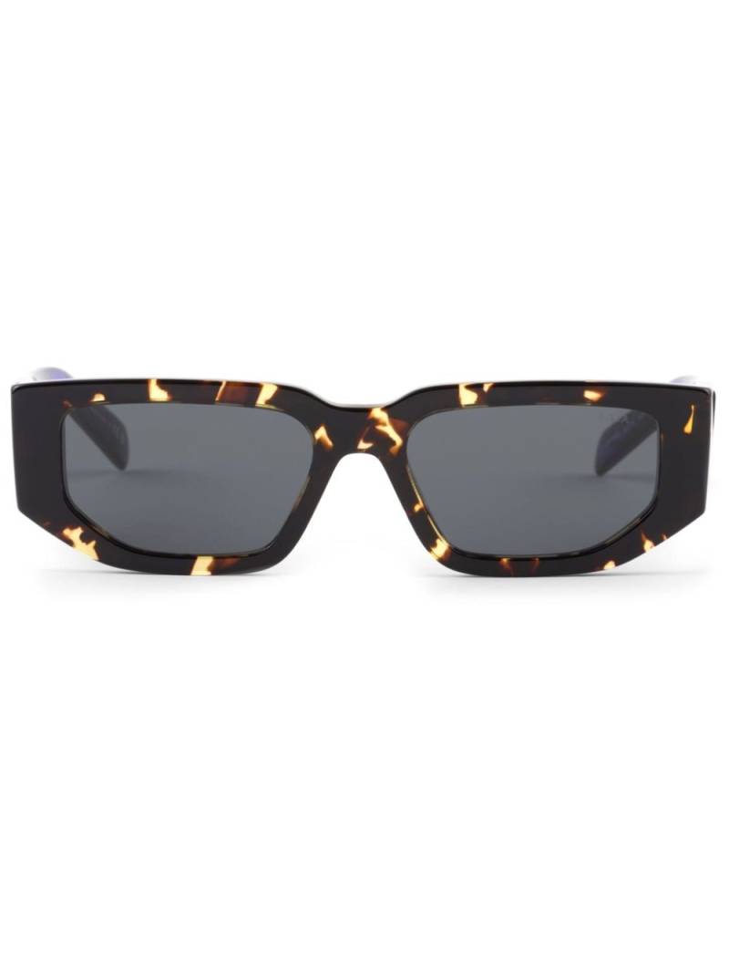 Prada Eyewear tortoiseshell gradient rectangle-frame sunglasses - Black von Prada Eyewear