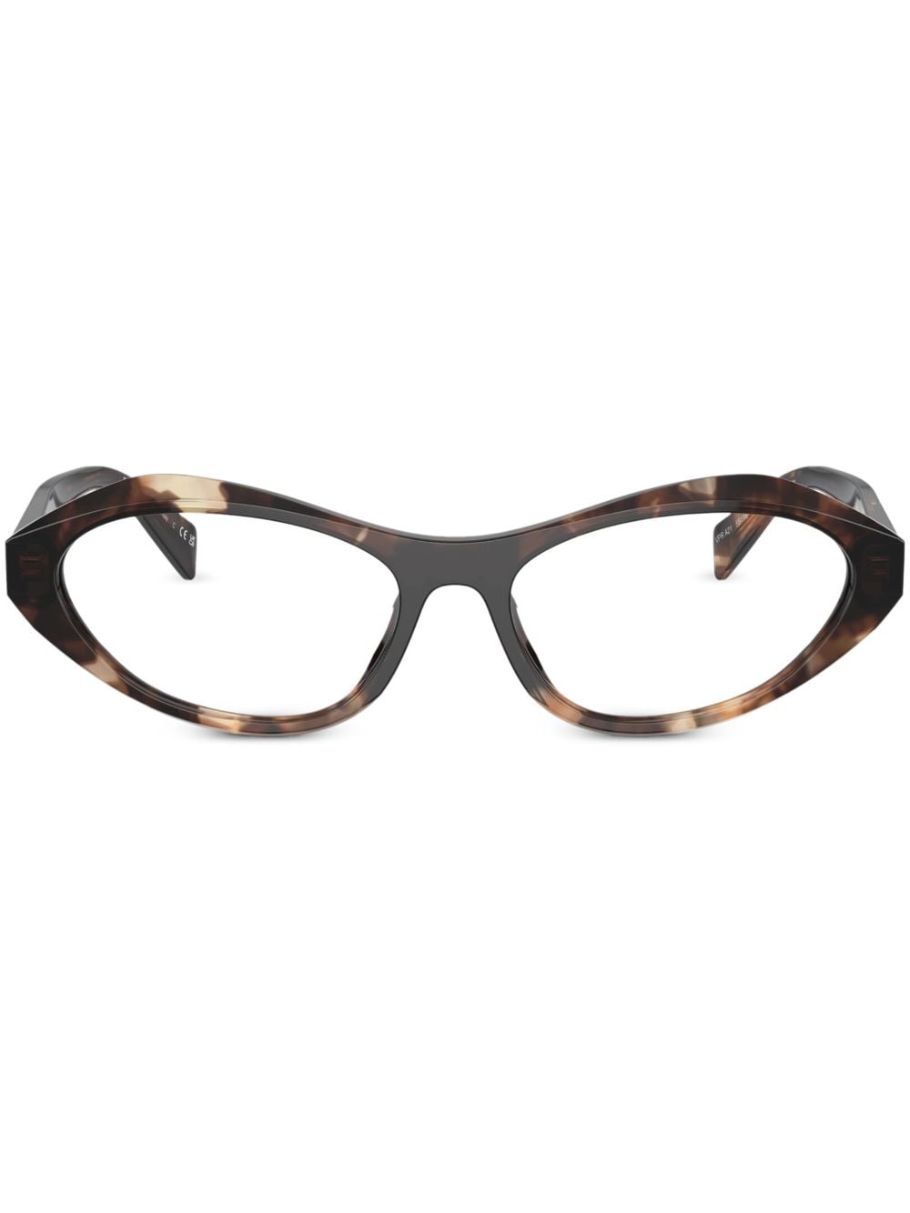 Prada Eyewear tortoiseshell oval-frame sunglasses - Brown von Prada Eyewear