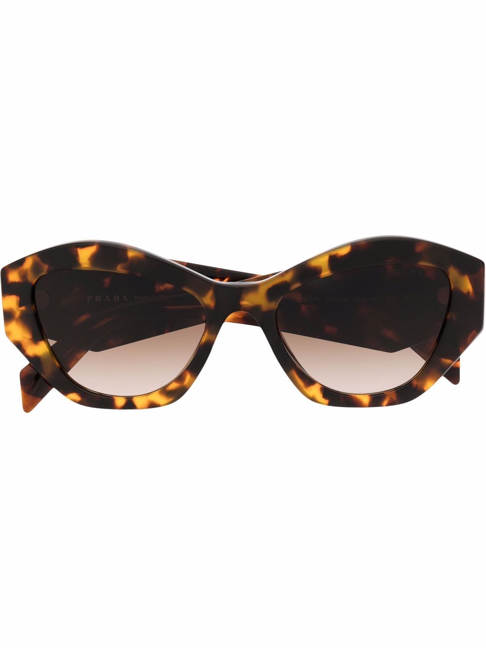 Prada Eyewear tortoiseshell oversize-frame sunglasses - Brown von Prada Eyewear