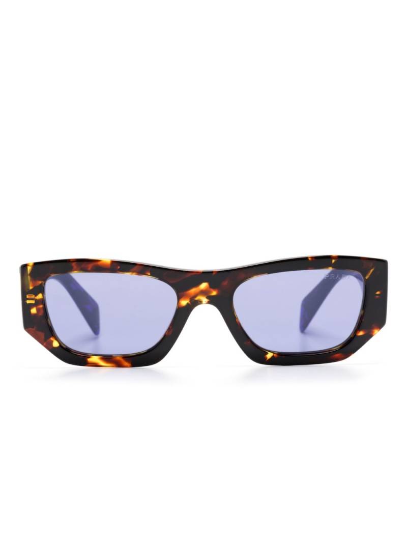 Prada Eyewear tortoiseshell rectangle-frame sunglasses - Brown von Prada Eyewear