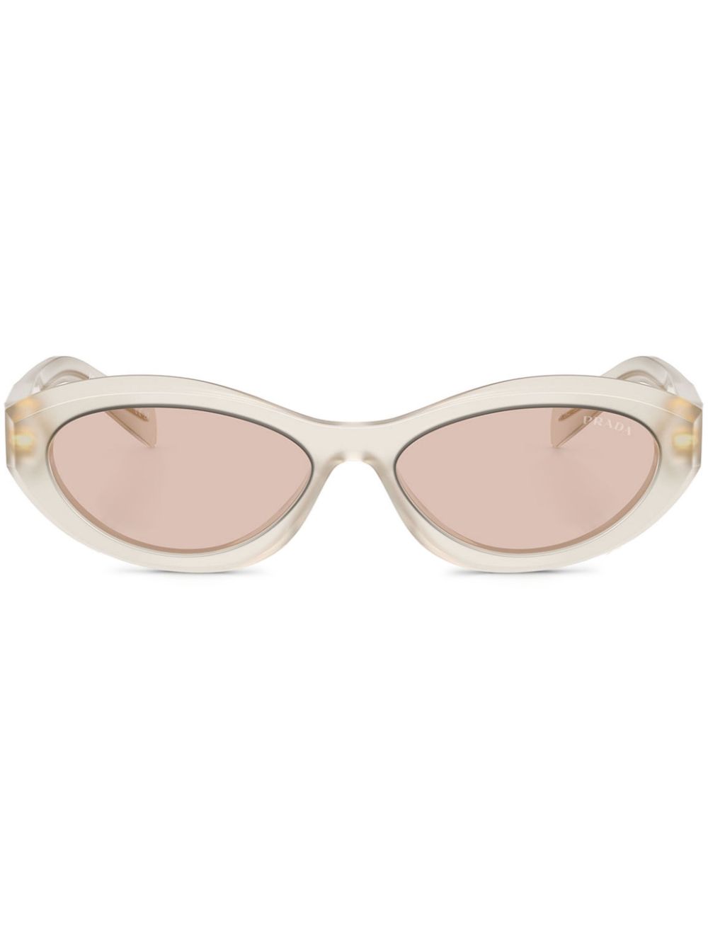 Prada Eyewear transparent oval sunglasses - Neutrals von Prada Eyewear