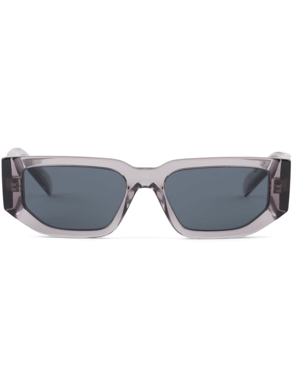 Prada Eyewear triangle-logo rectangle-frame sunglasses - Grey von Prada Eyewear