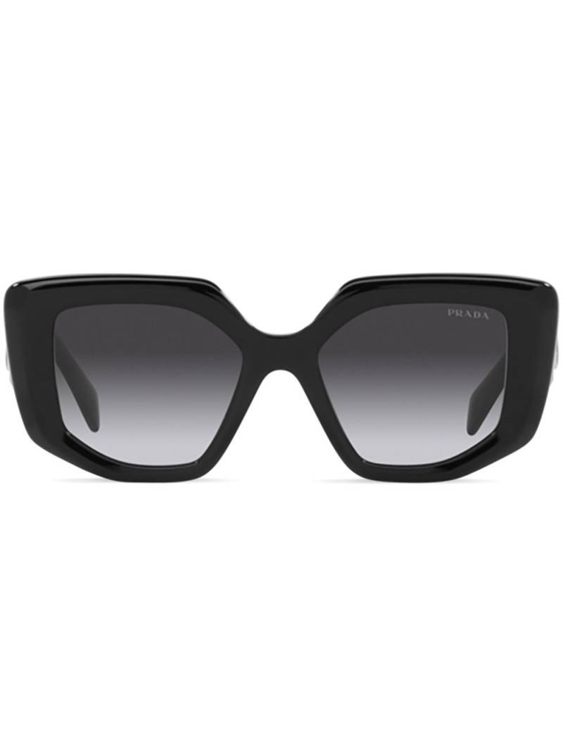 Prada Eyewear triangle-logo square sunglasses - Black von Prada Eyewear