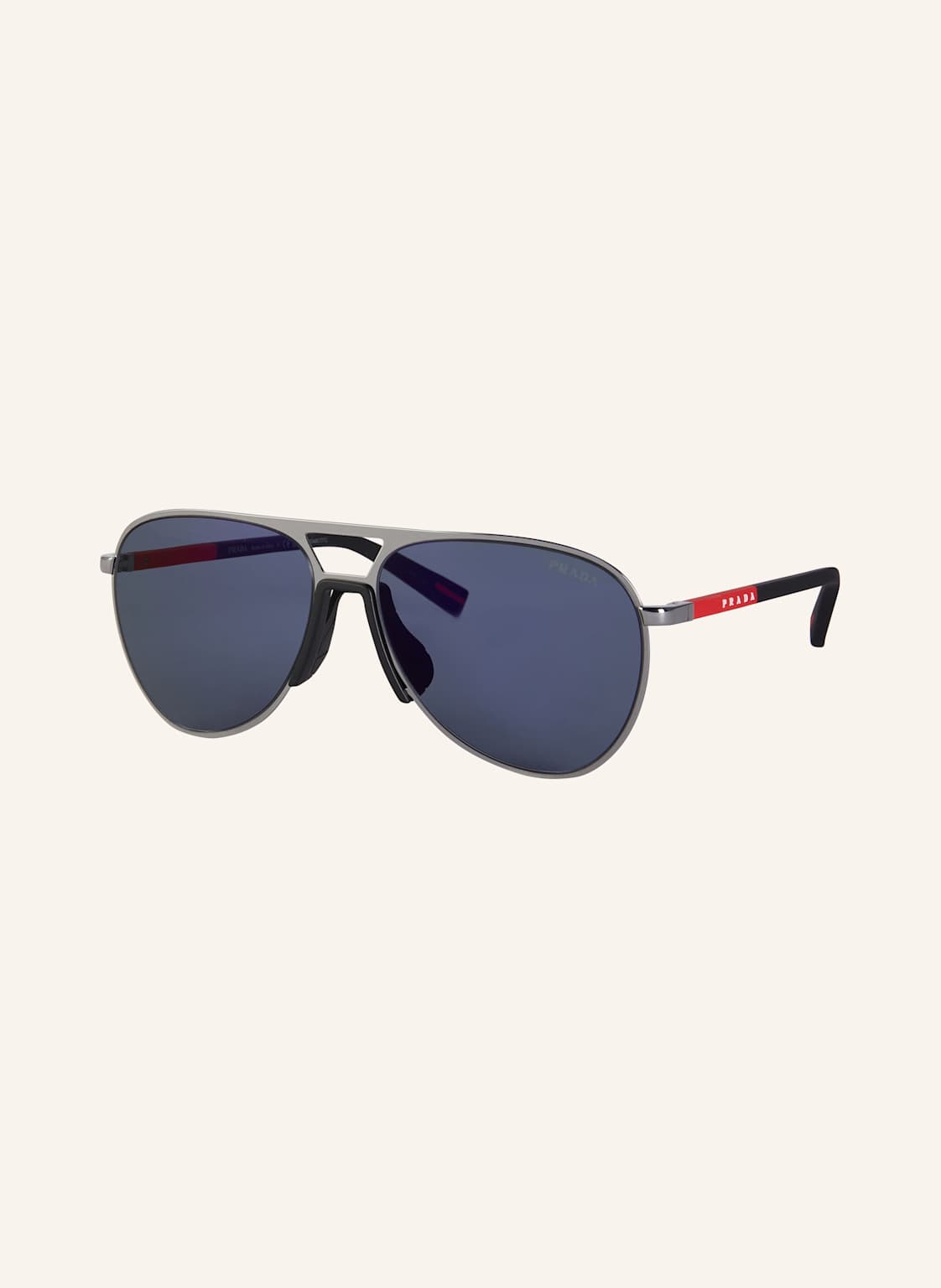 Prada Linea Rossa Sonnenbrille Ps 53zs silber von Prada Linea Rossa