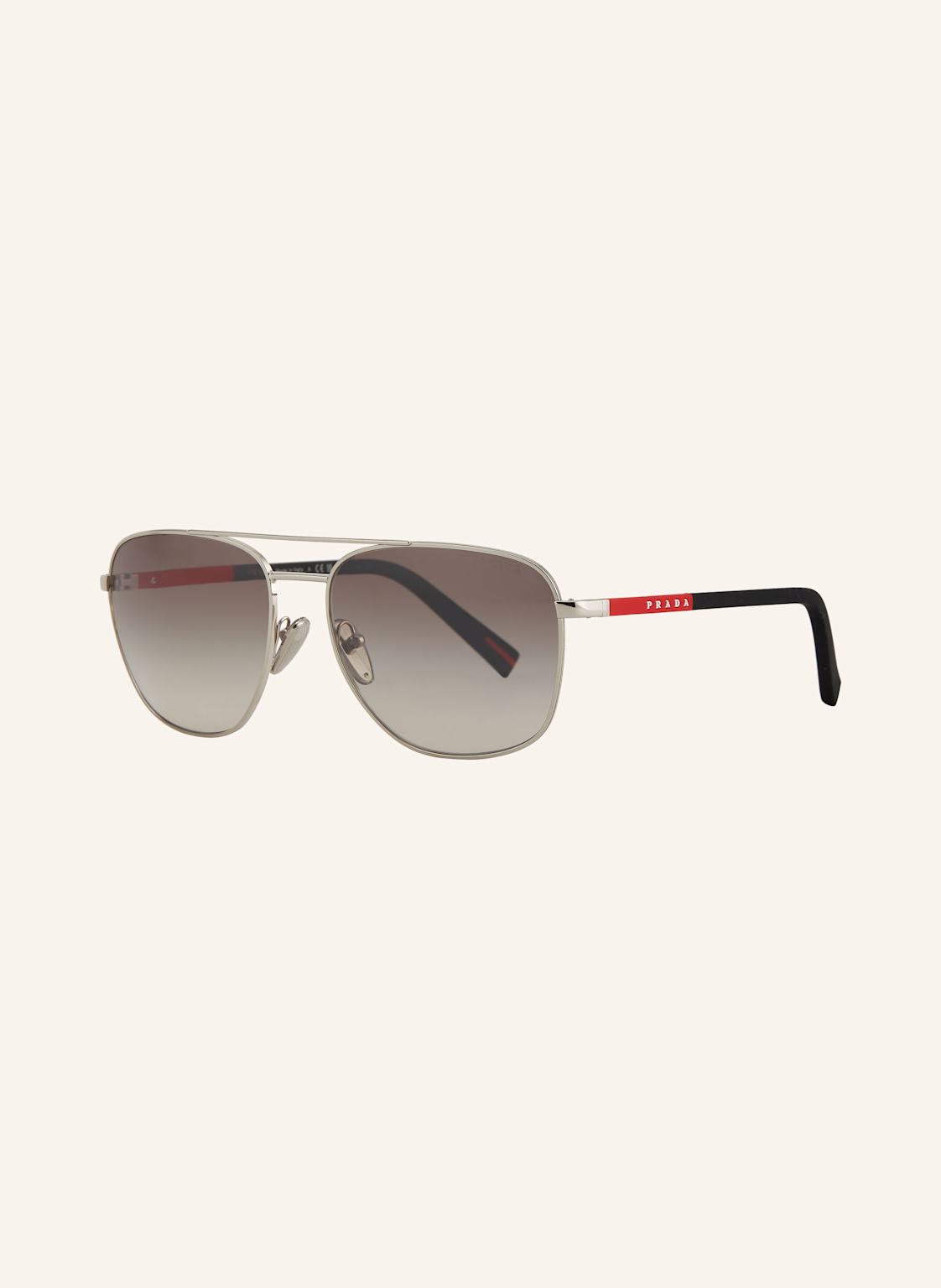 Prada Linea Rossa Sonnenbrille Ps 54zs silber von Prada Linea Rossa