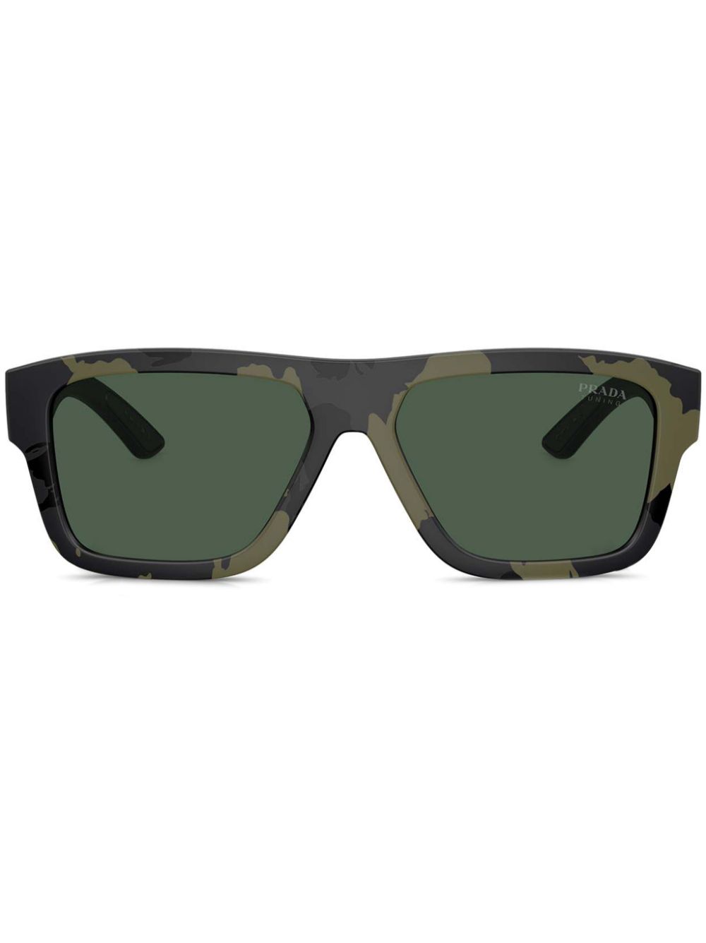 Prada Linea Rossa camouflage square frame sunglasses - Green von Prada Linea Rossa