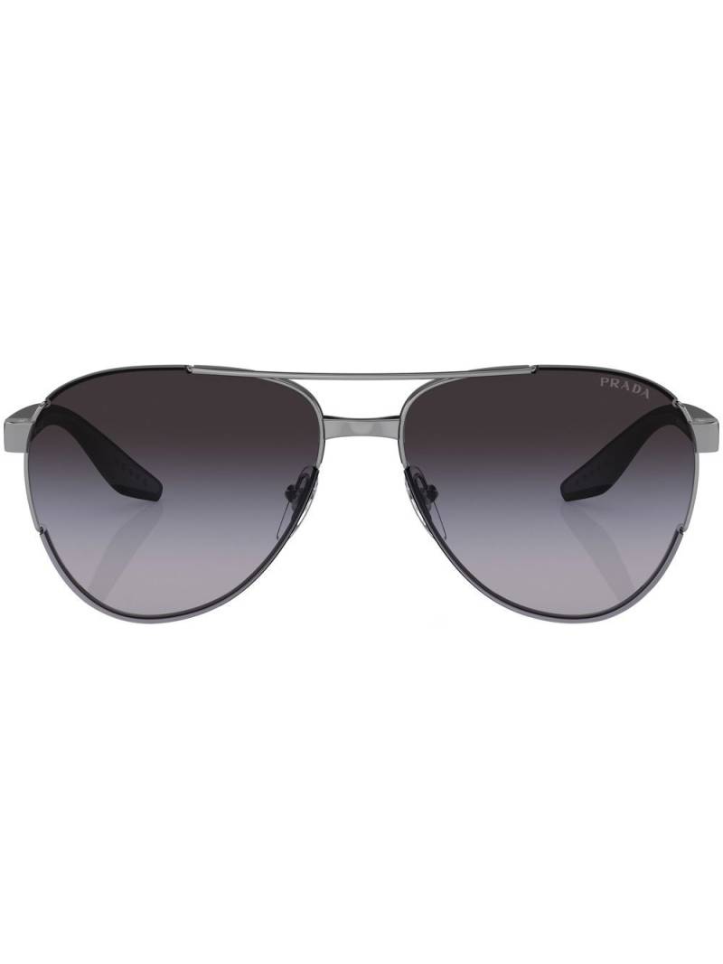 Prada Linea Rossa logo-print sunglasses - Grey von Prada Linea Rossa