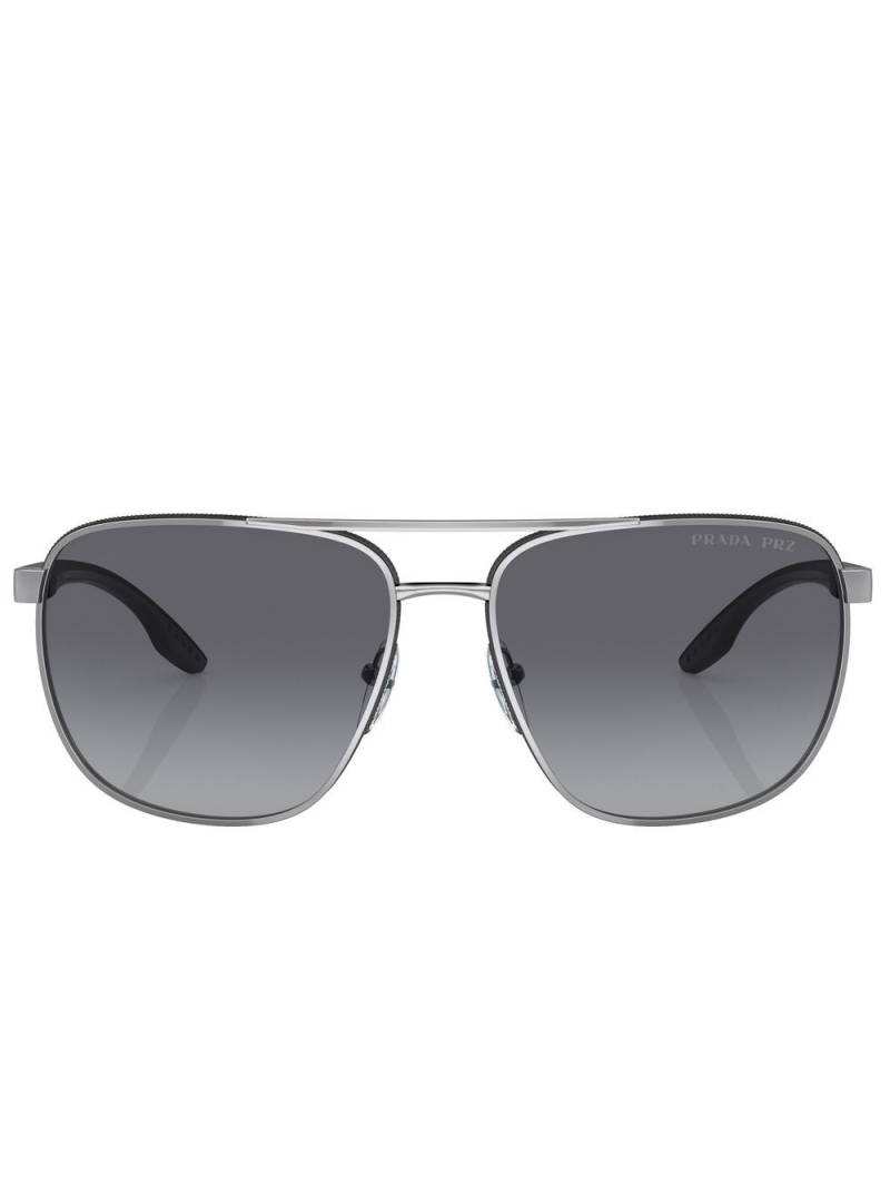 Prada Linea Rossa logo-print sunglasses - Grey von Prada Linea Rossa