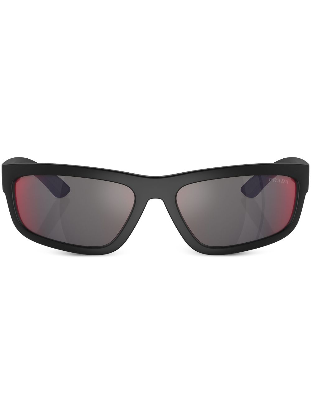 Prada Linea Rossa printed rectangle-frame sunglasses - Black von Prada Linea Rossa