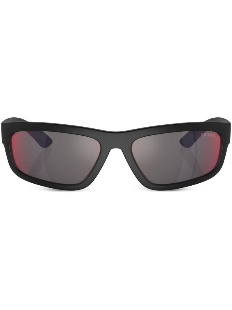 Prada Linea Rossa printed rectangle-frame sunglasses - Black von Prada Linea Rossa