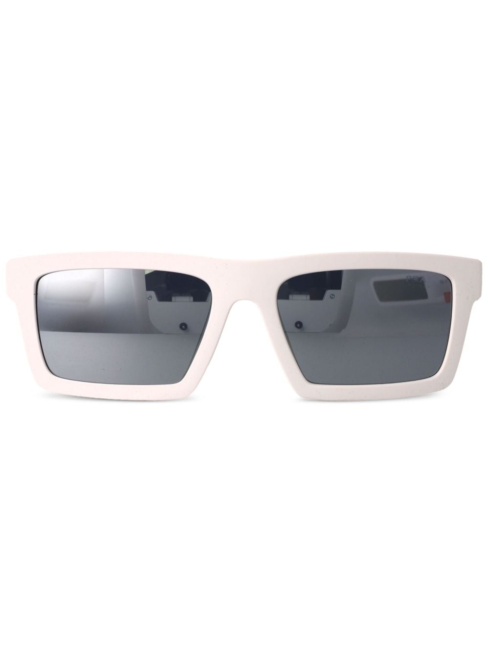 Prada Linea Rossa rectangle-frame sunglasses - White von Prada Linea Rossa