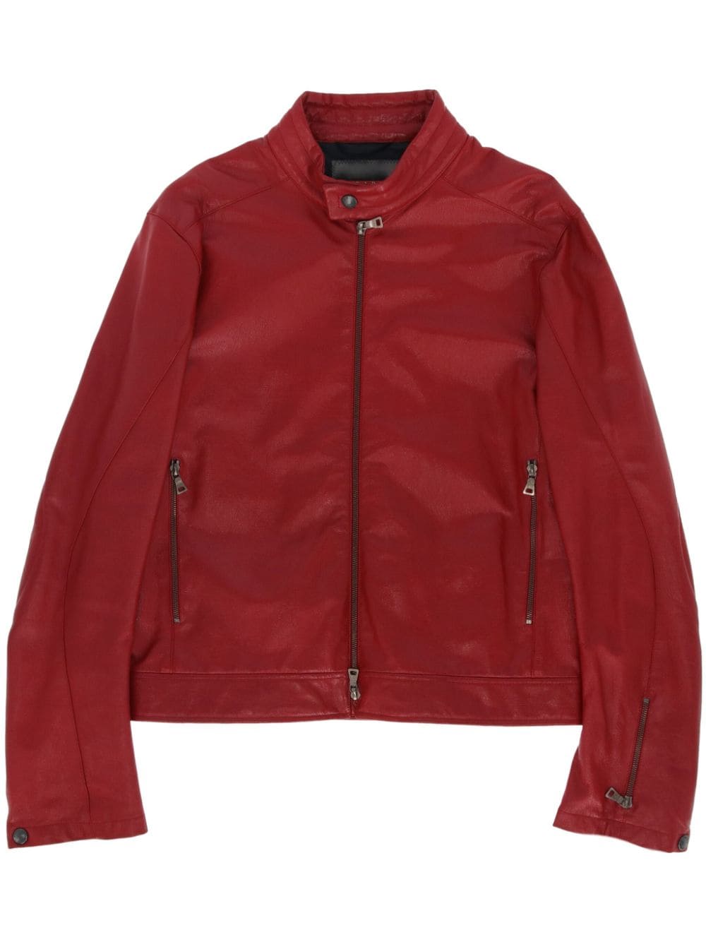 Prada Pre-Owned 1990s leather jacket - Red von Prada Pre-Owned