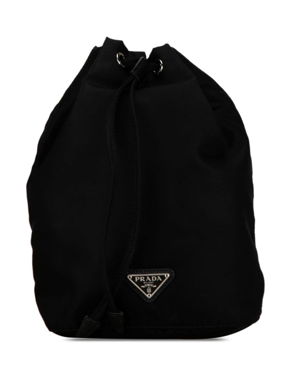 Prada Pre-Owned 2000-2013 Tessuto Drawstring pouch - Black von Prada Pre-Owned
