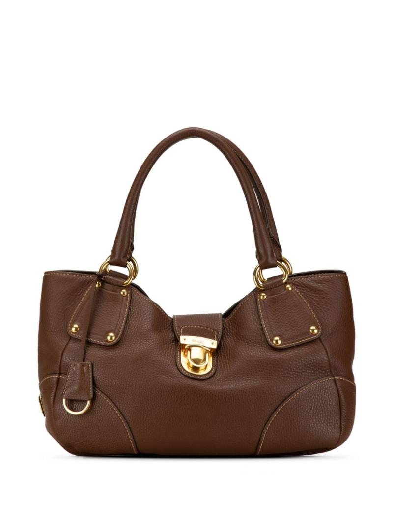 Prada Pre-Owned 2000-2013 Vitello Daino shoulder bag - Brown von Prada Pre-Owned