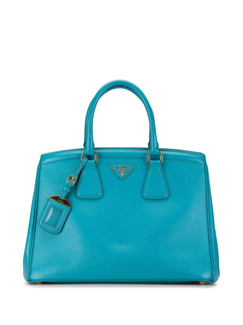 Prada Pre-Owned 2000-2023 Saffiano Lux Parabole tote bag - Blue von Prada Pre-Owned