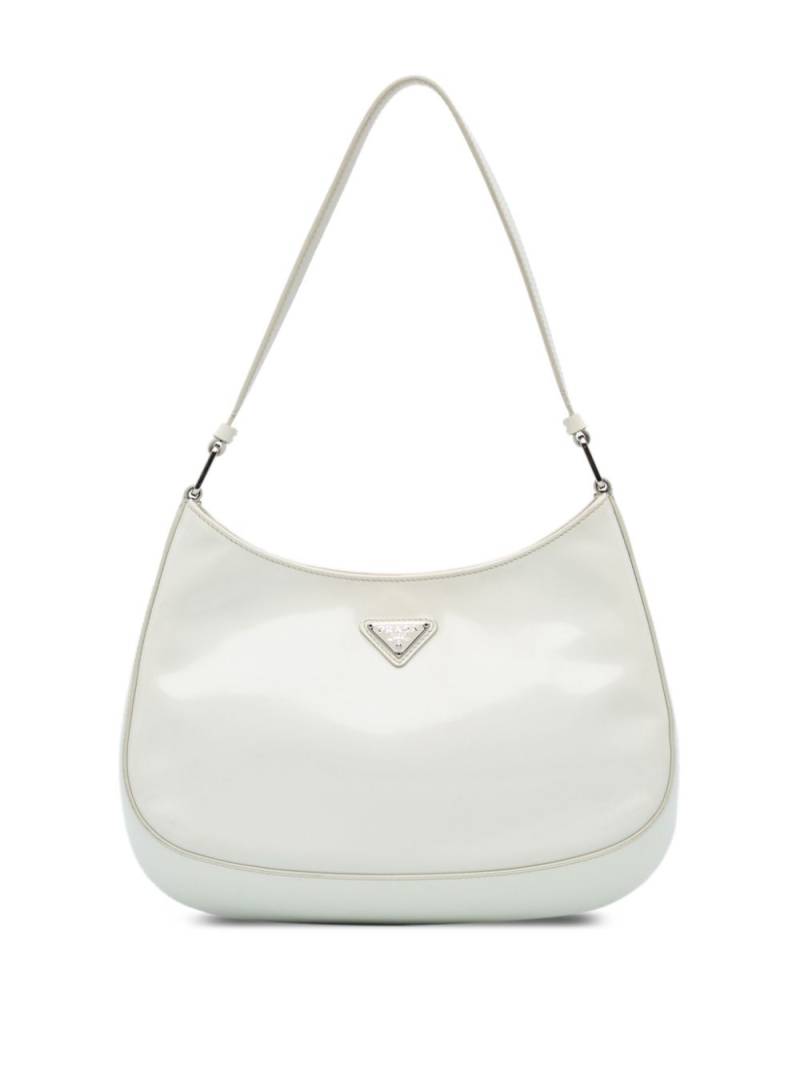 Prada Pre-Owned 2000-2023 Spazzolato Cleo shoulder bag - White von Prada Pre-Owned