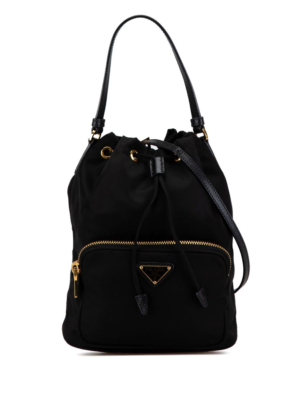 Prada Pre-Owned 2000-2024 Re-Nylon Duet bucket bag - Black von Prada Pre-Owned