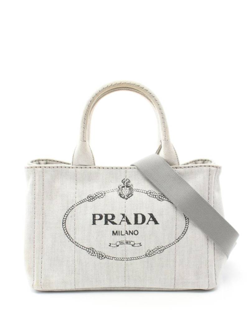 Prada Pre-Owned 2000s Canapa handbag - Grey von Prada Pre-Owned