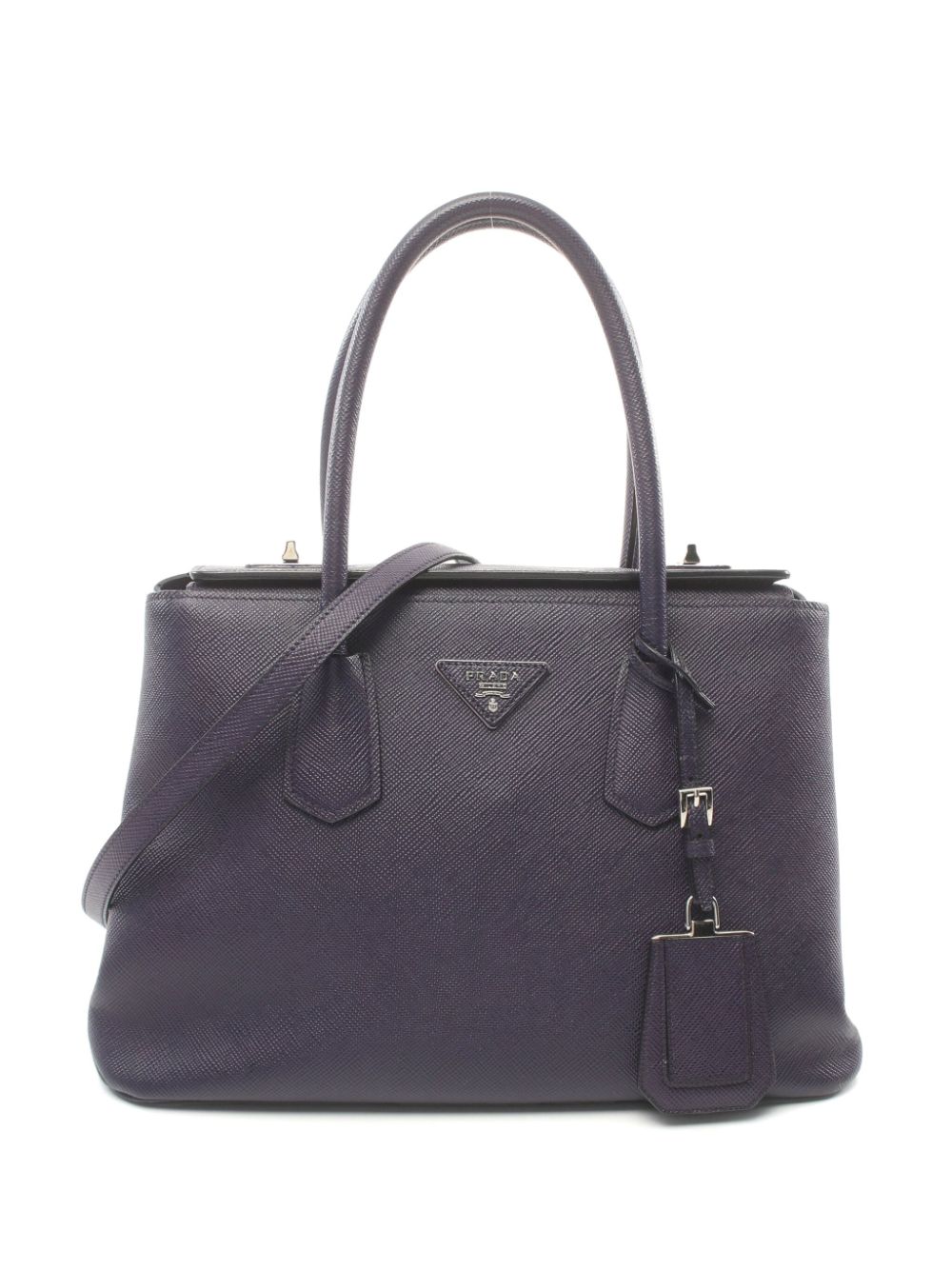 Prada Pre-Owned 2000s Saffiano leather two-way handbag - Purple von Prada Pre-Owned