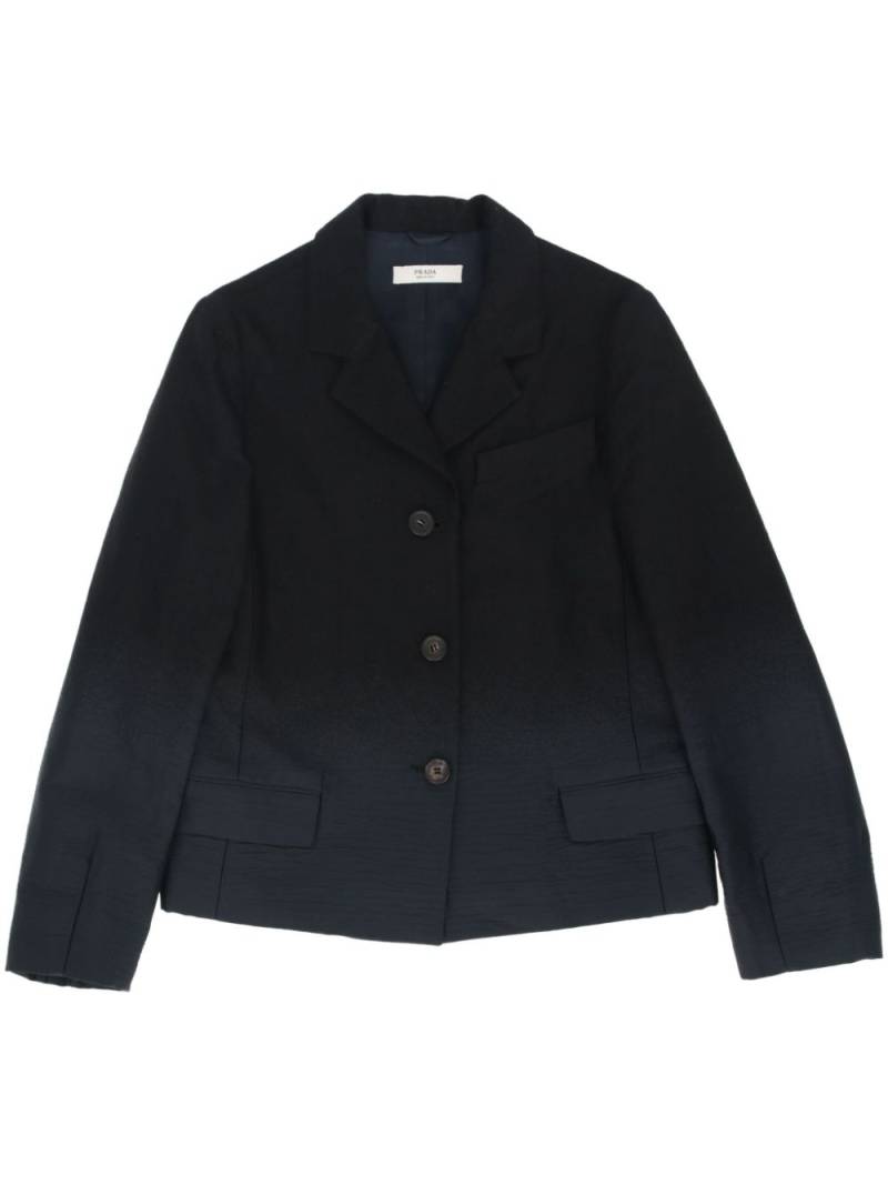 Prada Pre-Owned 2000s single-breasted blazer - Black von Prada Pre-Owned