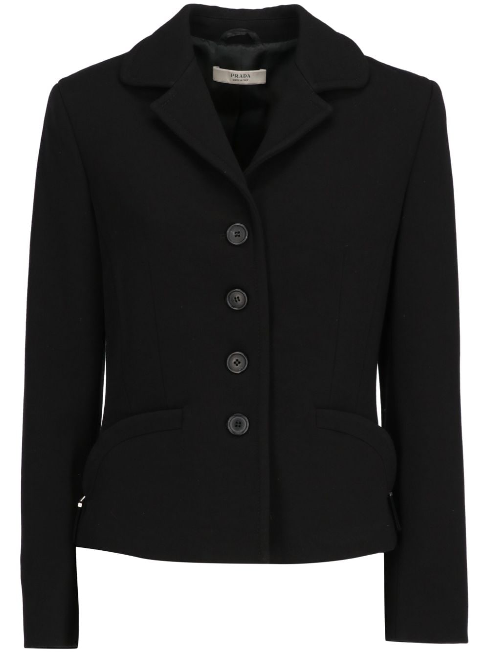 Prada Pre-Owned 2000s single-breasted blazer - Black von Prada Pre-Owned