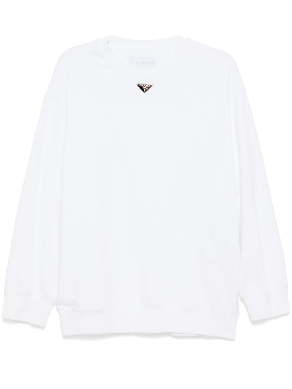 Prada Pre-Owned 2000s triangle sweatshirt - White von Prada Pre-Owned