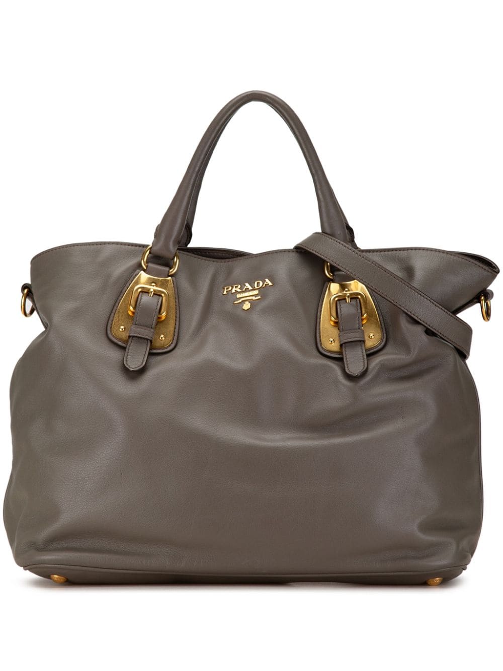 Prada Pre-Owned 2010-2023 Solf Calf satchel - Grey von Prada Pre-Owned