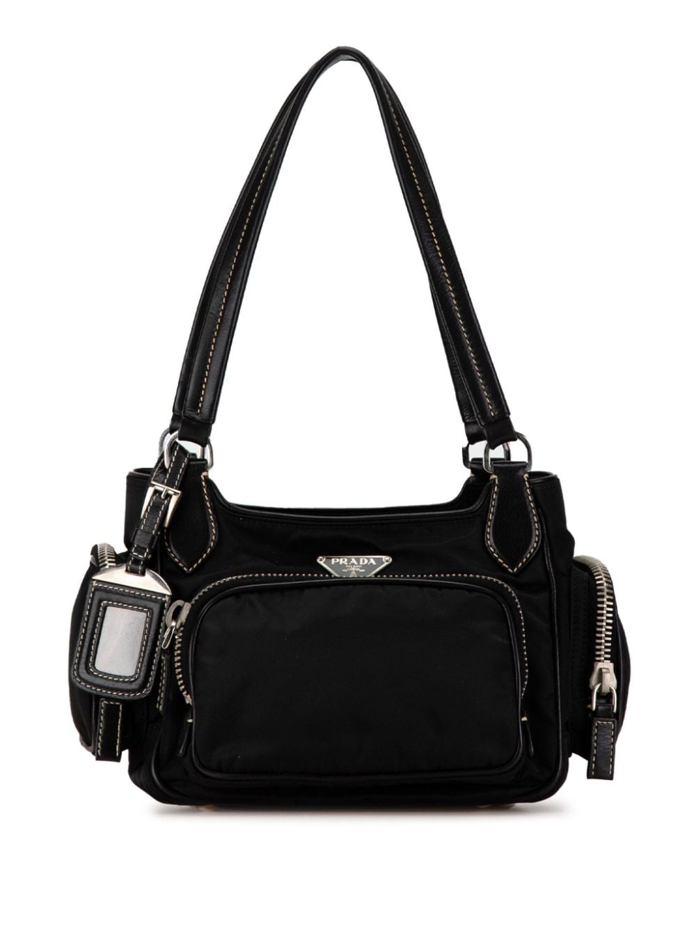 Prada Pre-Owned 2010-2023 Tessuto shoulder bag - Black von Prada Pre-Owned