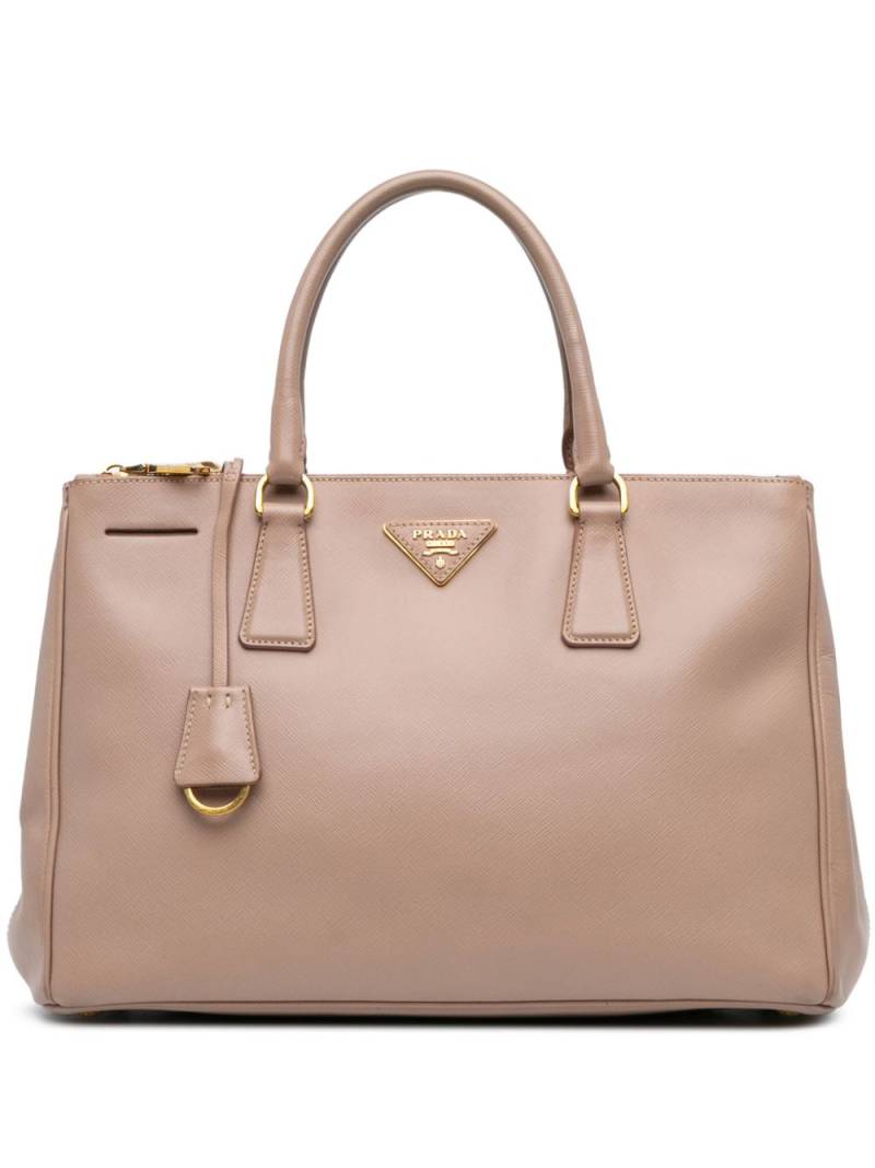 Prada Pre-Owned 2010-2024 Large Saffiano Galleria Double Zip satchel - Brown von Prada Pre-Owned