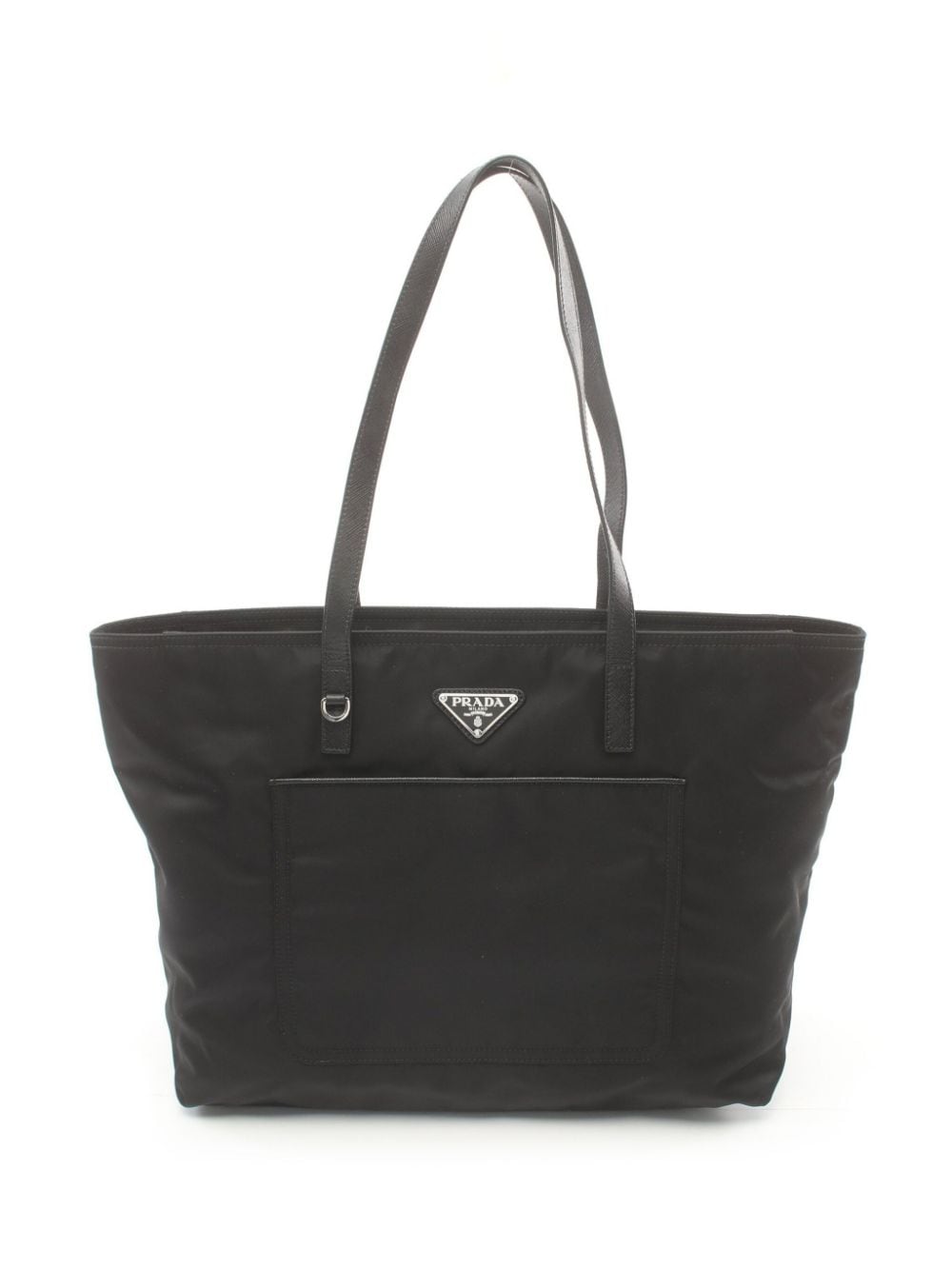 Prada Pre-Owned 2010s triangle-logo tote bag - Black von Prada Pre-Owned