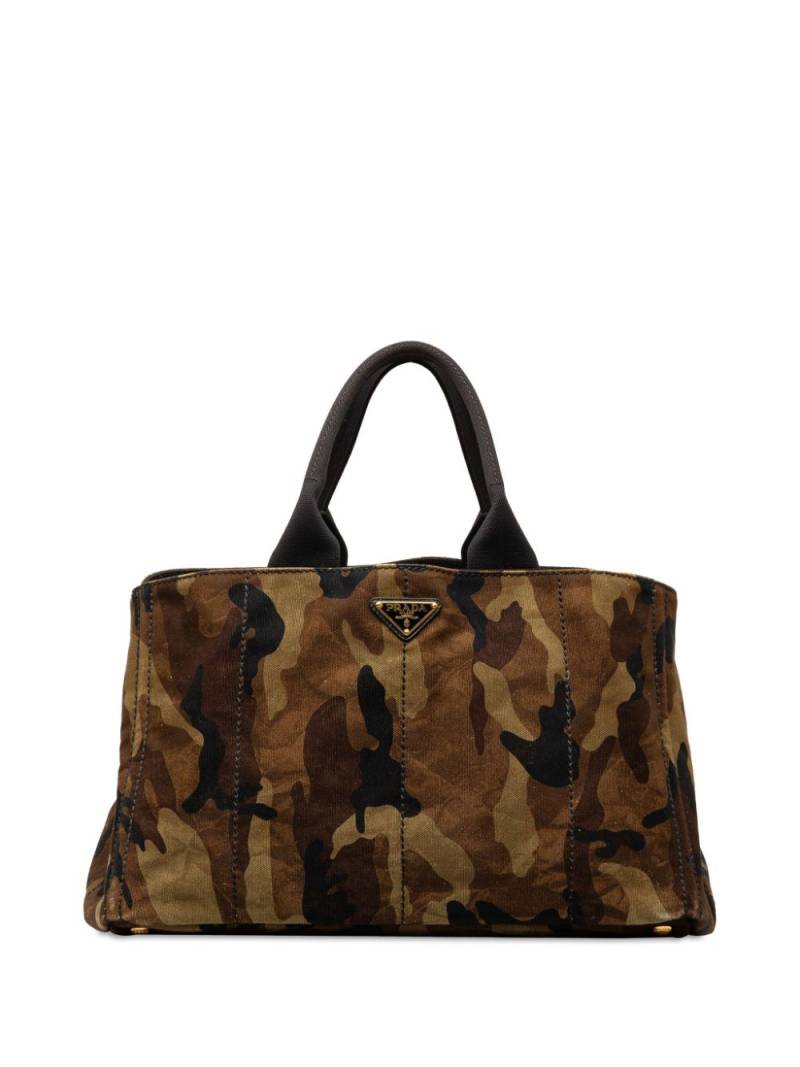 Prada Pre-Owned 2013-2023 Canapa Camouflage tote bag - Brown von Prada Pre-Owned