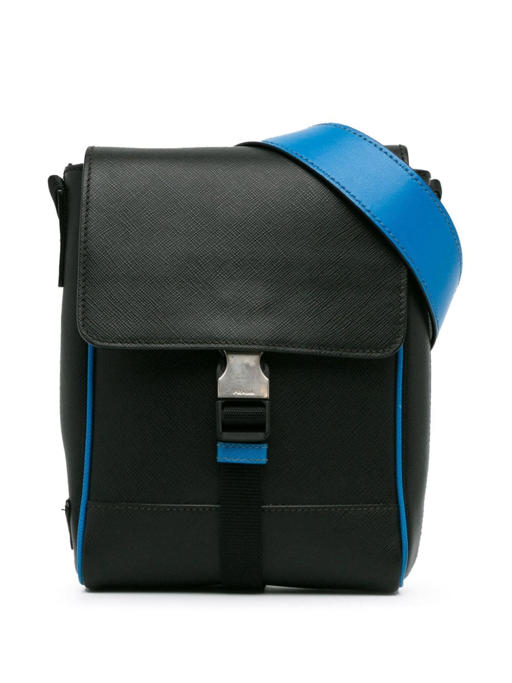 Prada Pre-Owned 2013-2023 Saffiano Buckle Flap crossbody bag - Black von Prada Pre-Owned