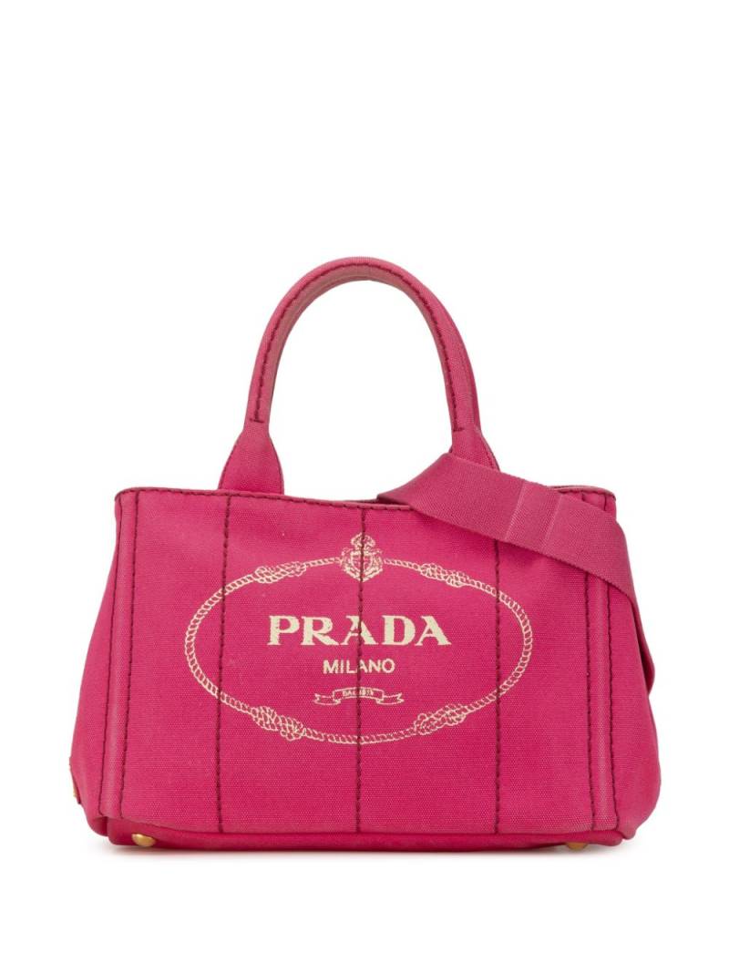 Prada Pre-Owned 2013-2023 Small Canapa Logo satchel - Pink von Prada Pre-Owned