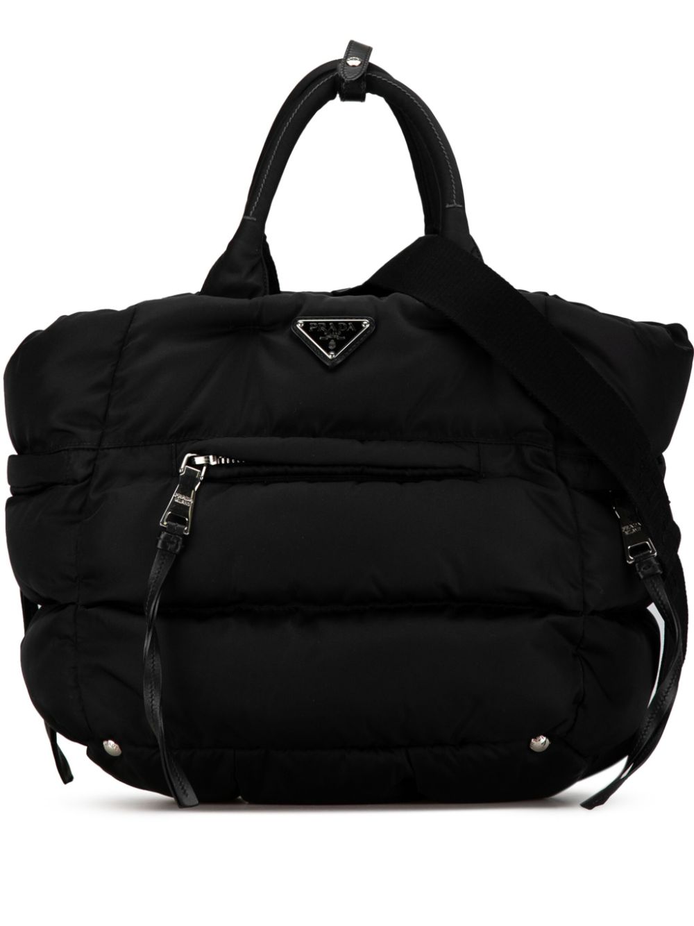 Prada Pre-Owned 2013-2023 Tessuto Bomber satchel - Black von Prada Pre-Owned