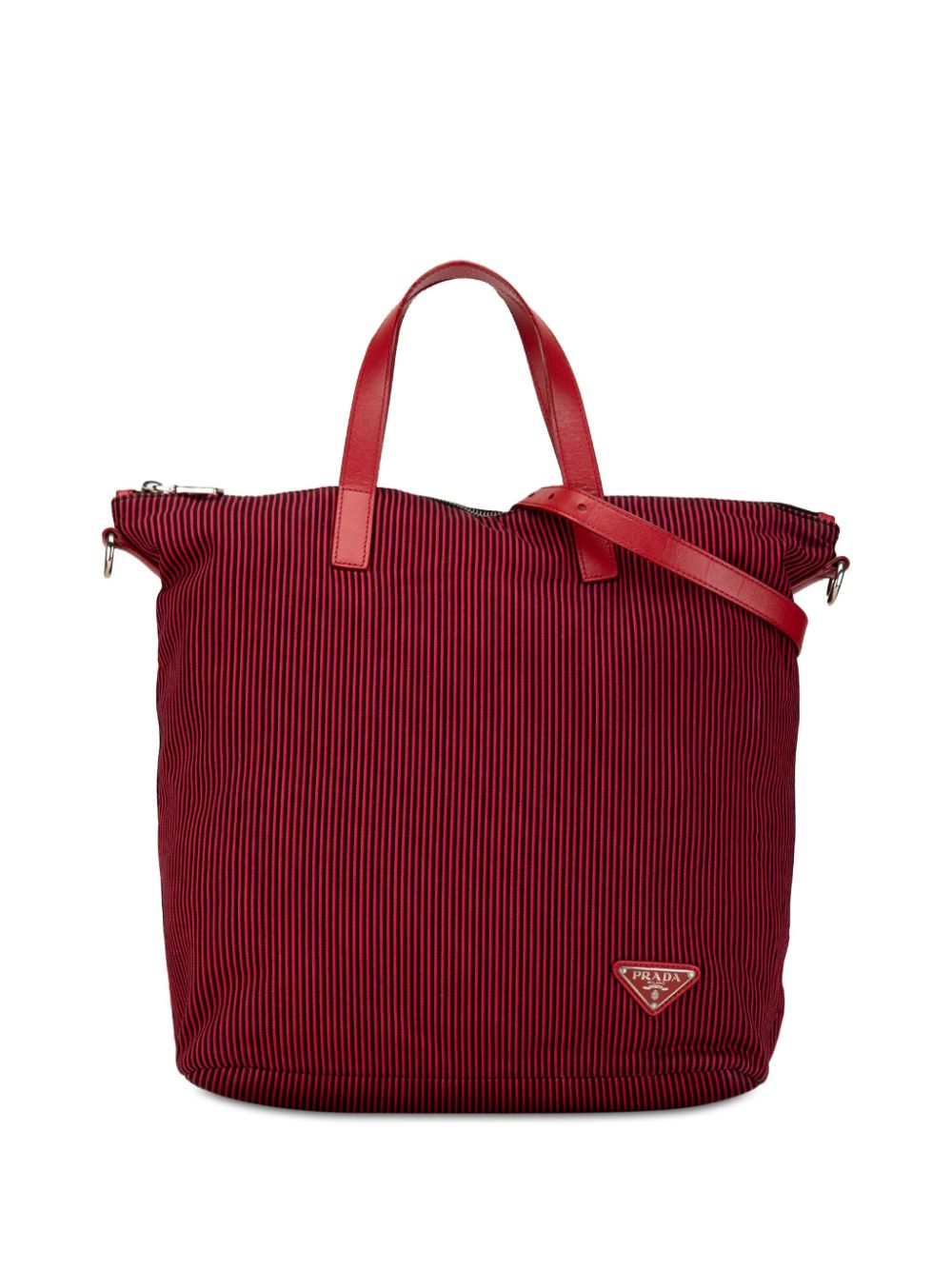 Prada Pre-Owned 2013-2023 Tessuto Stampato satchel - Red von Prada Pre-Owned