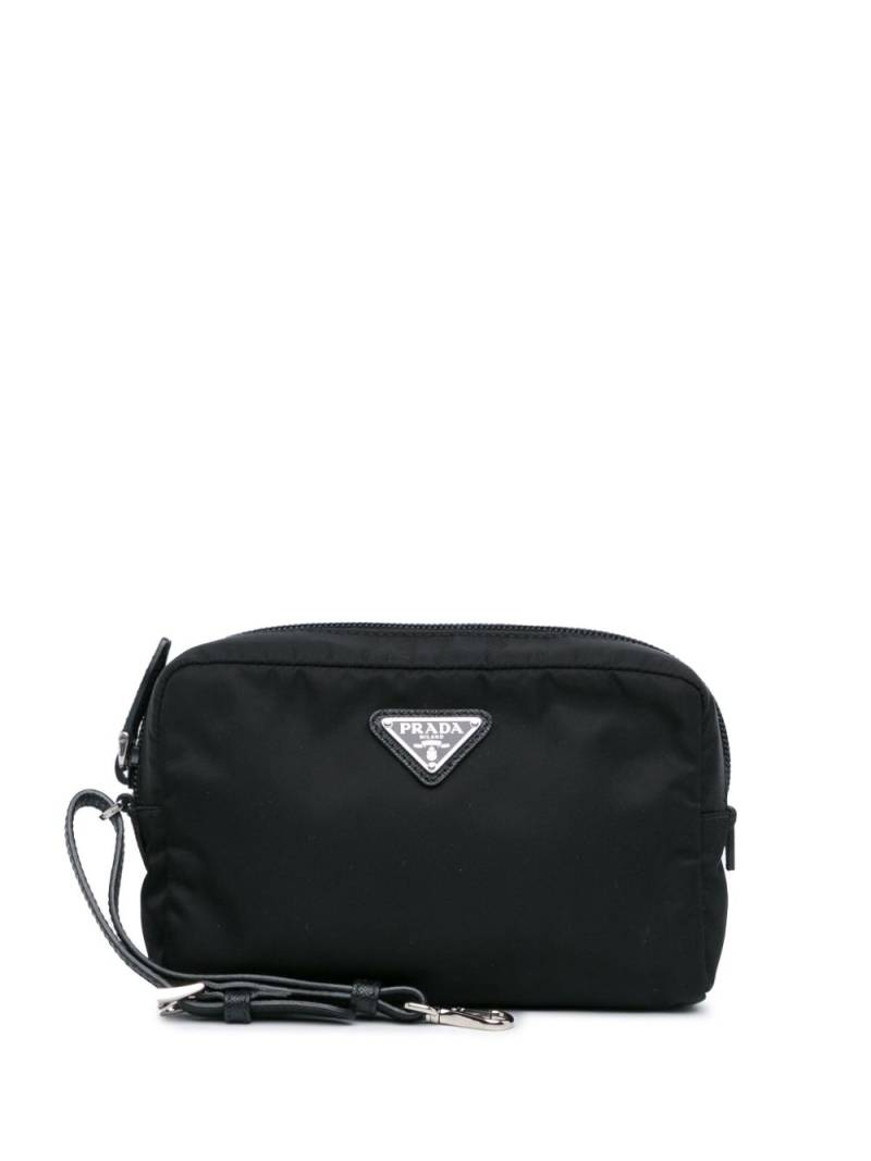 Prada Pre-Owned 2013-2024 Tessuto pouch - Black von Prada Pre-Owned