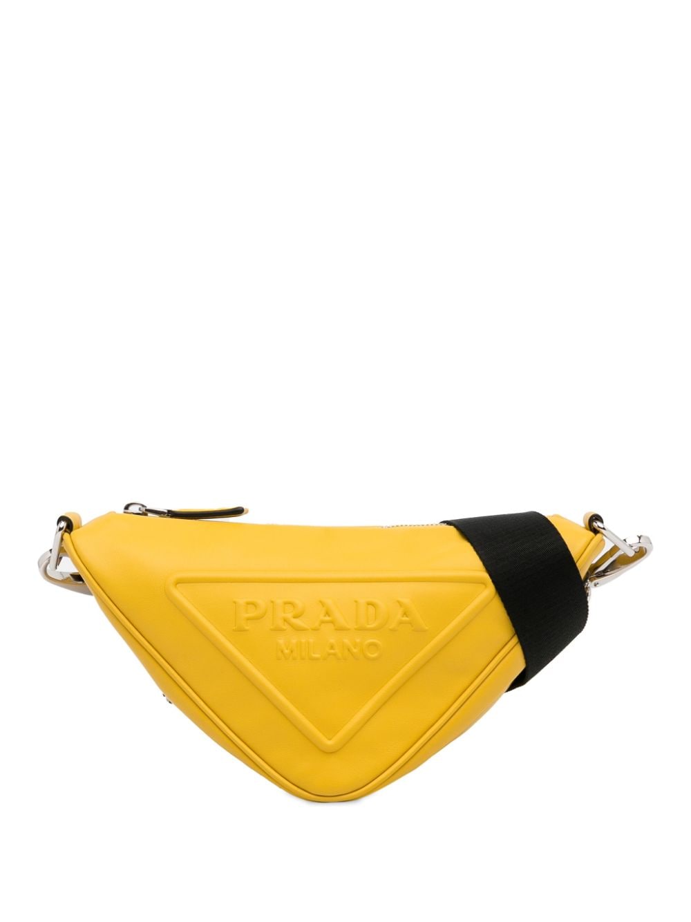 Prada Pre-Owned 2013-present Grace Lux Triangle crossbody bag - Yellow von Prada Pre-Owned