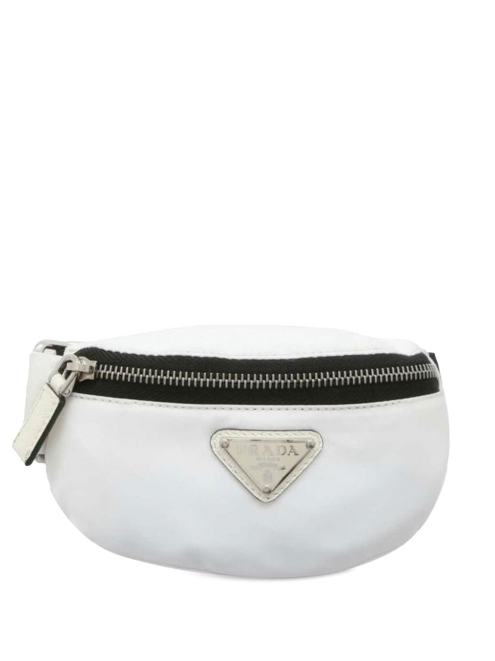 Prada Pre-Owned 2019-2023 Mini Re-Nylon Travel Arm pouch - White von Prada Pre-Owned